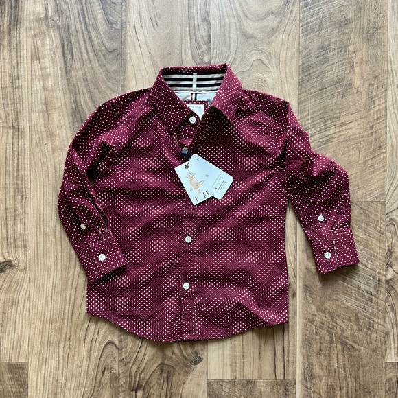Cactus Boys Button Down Spot Shirt 2T New With Tags - Picture 1 of 4